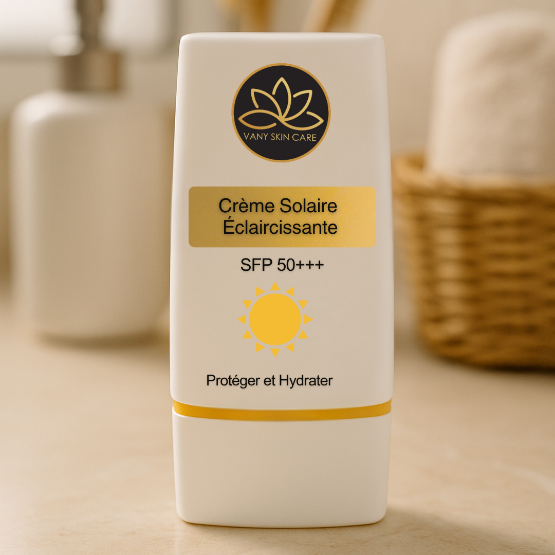 Crème Solaire Éclaircissante SPF 50+++ (Éclat Plus)