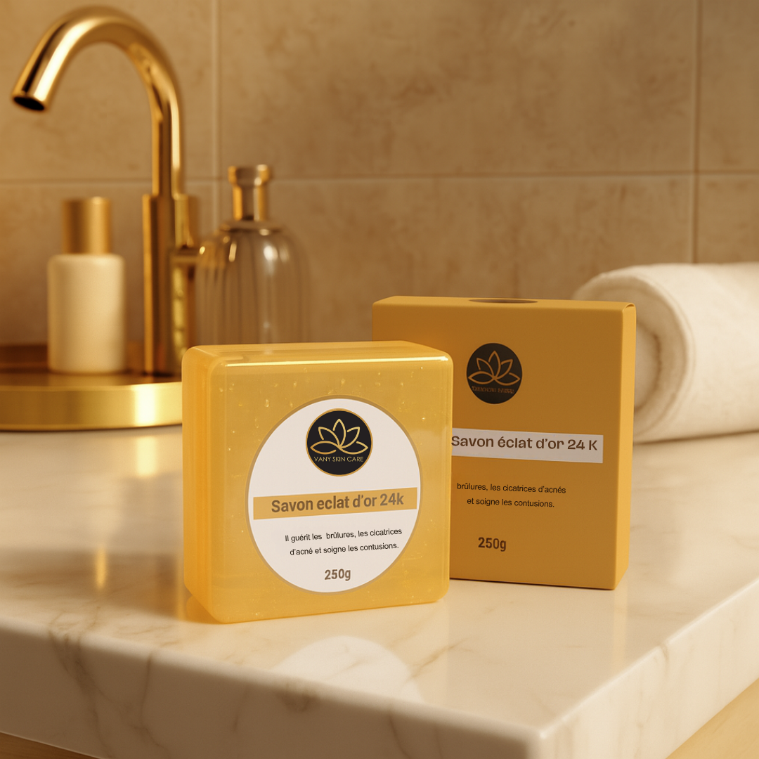 Savon éclat d'or 24 K - Peau éclatante et lumineuse